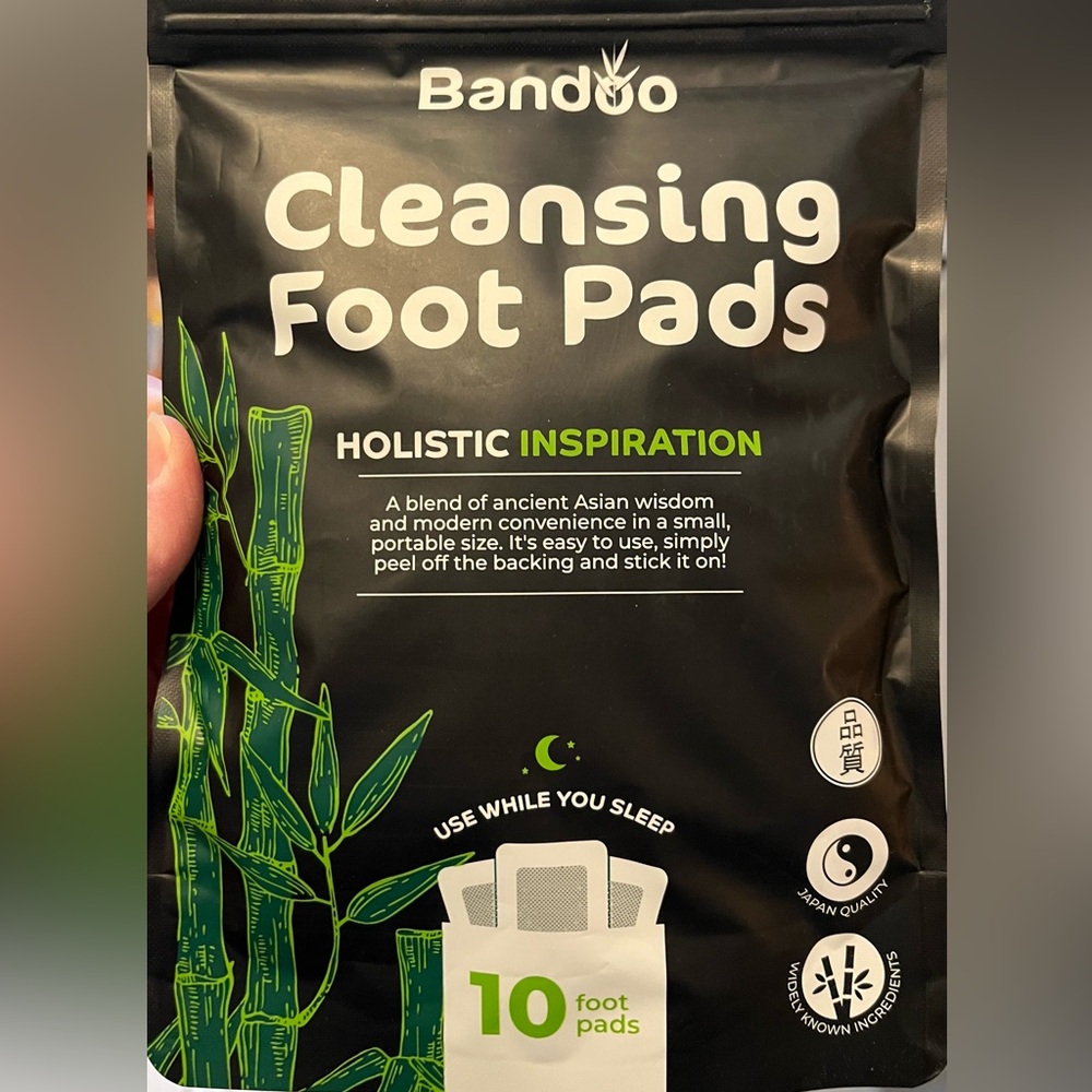 Bandoo cleansing foot pads. new sealed 10 per pack